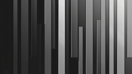 Modern gradient of geometric black shapes design - A sophisticated image showcasing an array of black and grey geometric shapes overlapping in a gradient effect