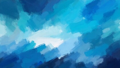 abstract watercolor background hand drawn abstract oil painting background oil paint on canvas blue color gradation texture brushstrokes artwork