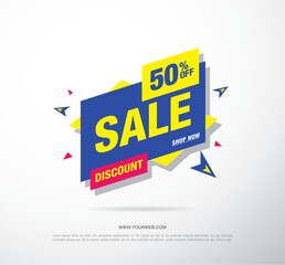 sale banner layout design vector illustration