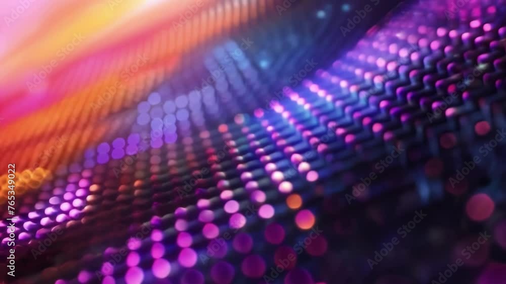 Poster a magnified shot of a single quantum dot highlighting its unique semiconductor properties that make 