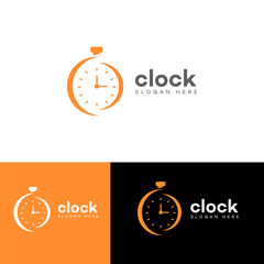 Clock logo Icon Brand Identity Sign Symbol Template