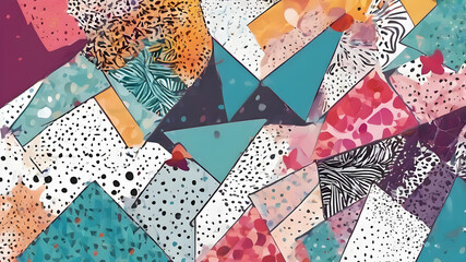 Abstract geometric background. Abstract Modern geometric Backgrounds.. AI generated image