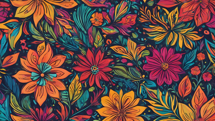 Obraz premium Abstract floral background elements for design. AI generated image. AI generated image