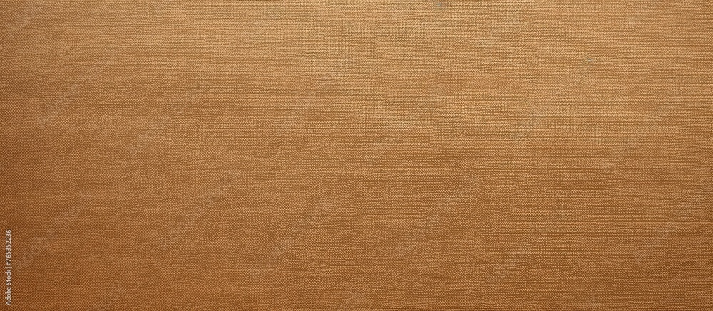 Poster an up-close view of a fabric material in brown color featuring a thin white stripe running across th