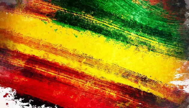 grunge abstract rastafarian colors background view