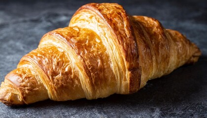 yummy french croissant cinematic food photography studio lighting and background