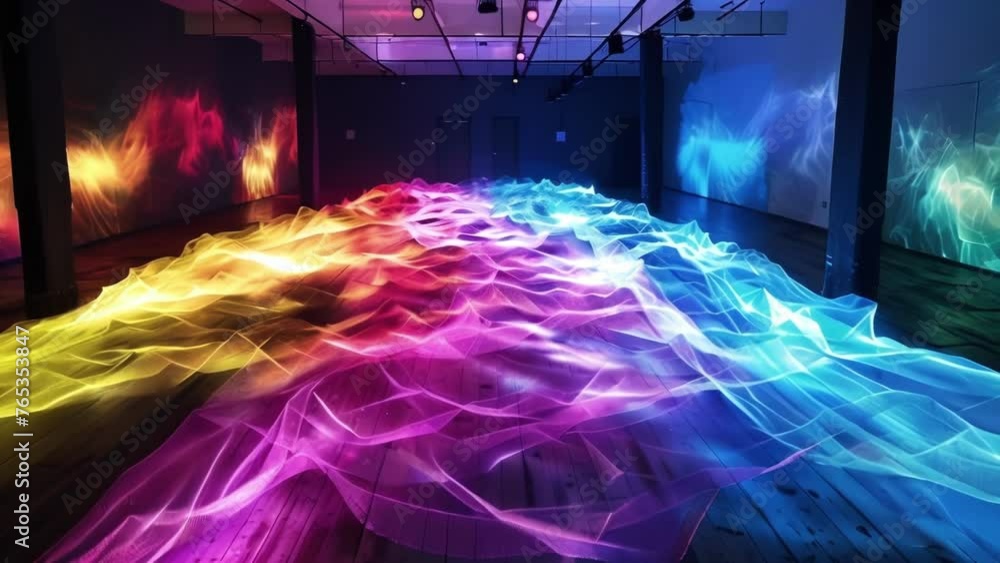 Poster the intricate network of quantum dots glowing with vibrant hues bringing highresolution and vibrant 