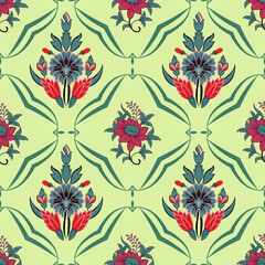 All Over Design Seamless Pattern With Best Back Ground