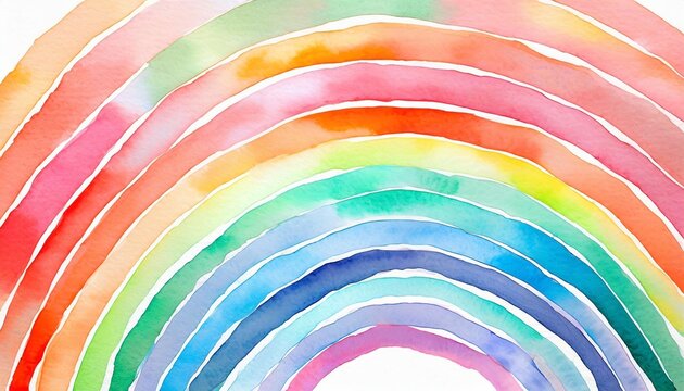 beautiful watercolor rainbow pattern illustration watercolour texture pastel tone