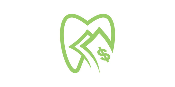 dental and money logo design, creative logo design, template, symbol, icon, idea.