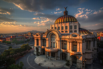 Fototapeta premium Palacio de Bellas Artes, Palace of Fine Arts, Mexico City