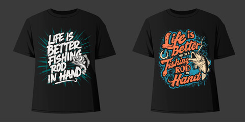 Fishing t shirt design retro and vintage style and t shirt graphic designs for fish man