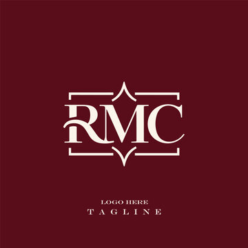 RMC letter initial logo design