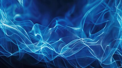 Colorful abstract wave swirl with smoke effect