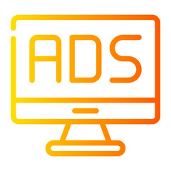 advertising gradient icon