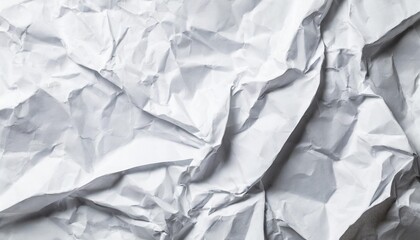 Obraz premium crumpled white paper texture wrinkled paper texture background