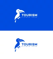 Fotobehang Tourism logo design Icon Brand Identity Sign Symbol Template ©  JustPrints