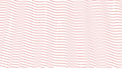Red wave line stripes background vector image for backdrop or fabric style