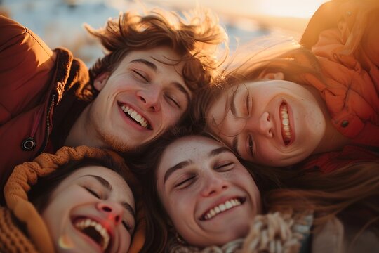 Laughter and Memories: A Gathering of Friends Celebrating Life's Joyful Moments