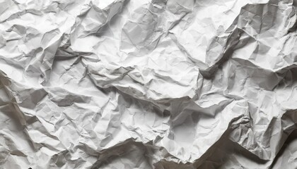 Obraz premium crumpled white paper texture wrinkled paper texture background