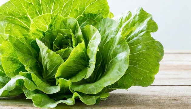 healthy fresh green leaf lettuce vegetables white background image