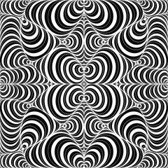 Fototapeta premium Abstract, Doodle, Doodle abstract lines consist of lines, curved soft line patterns, art, white lines with black background.