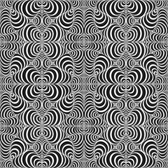 Abstract, Doodle, Doodle abstract lines consist of lines, curved soft line patterns, art, white lines with black background.