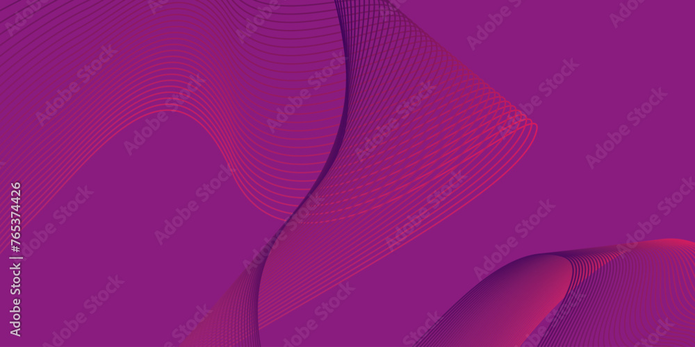Poster abstract background with glowing wave. shiny moving lines design element