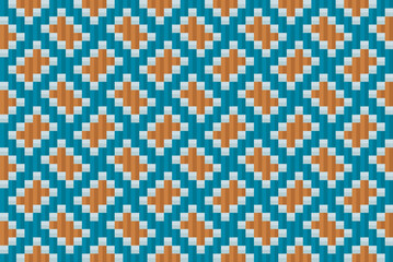 Fototapeta premium Seamless traditional woven pattern called Anyaman 