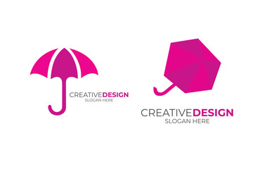 Umbrella Vector icon Logo Design Umbrella vector icon template