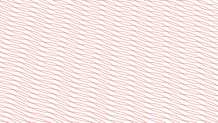 Red wave line stripes background vector image for backdrop or fabric style - obrazy, fototapety, plakaty
