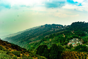 landscape of the mountains