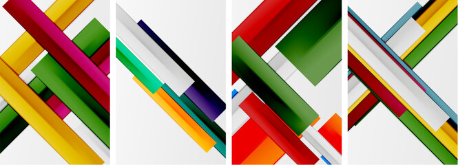 Minimal lines and color stripes poster abstract backgrounds. Vector illustration For Wallpaper, Banner, Background, Card, Book Illustration, landing page