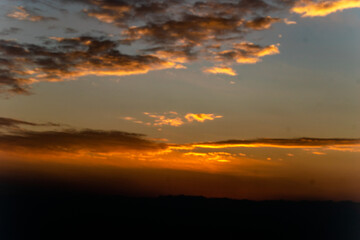 sunset in the sky