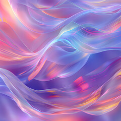 A thin mixture of blue and purple cloth is flying. Generative AI - obrazy, fototapety, plakaty