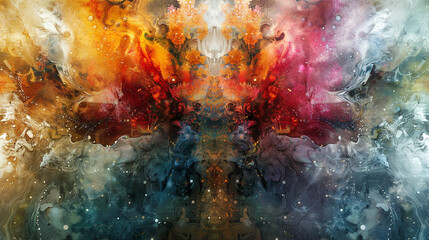 abstract echoes of time merging in a kaleidoscope of memories.