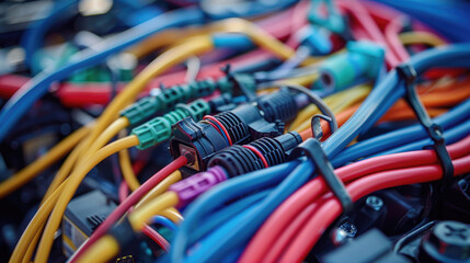 Electrical Components for Vehicles, Colorful Wire Harness and Plastic Connectors for Automotive Industry