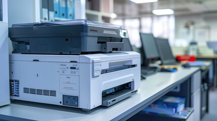 Modern Office Equipment, Photocopier in Contemporary Workspace