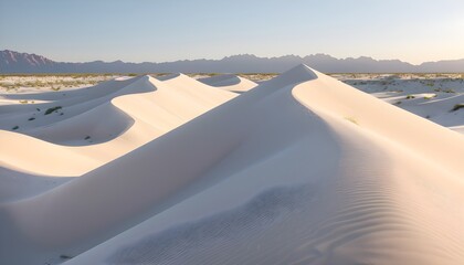 Fototapeta na wymiar Sand dunes in White Sands National Park
