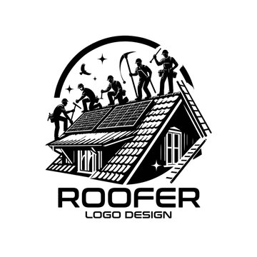 Roofer Vector Logo Design
