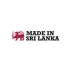 Made in Sri Lanka Icon Made in SL. Packaging symbols.  