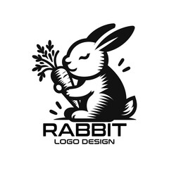 Rabbit Vector Logo Design