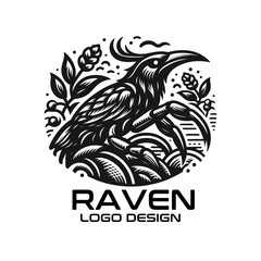Raven Vector Logo Design