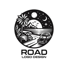 Road Vector Logo Design
