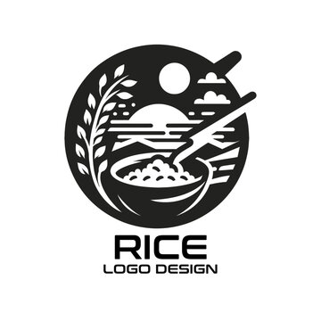 Rice Vector Logo Design