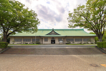 Castle forecourt, Osaka Castle Park, Chuo Ward, Osaka, Japan