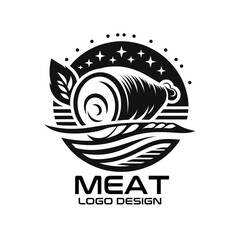 Meat Vector Logo Design