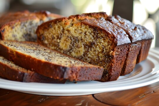 Freshly Baked Homemade Banana Bread Perfect for a Delightful Breakfast or Satisfying Snack