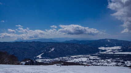 白馬岩岳スノーフィールド　ゲレンデ風景　遠景