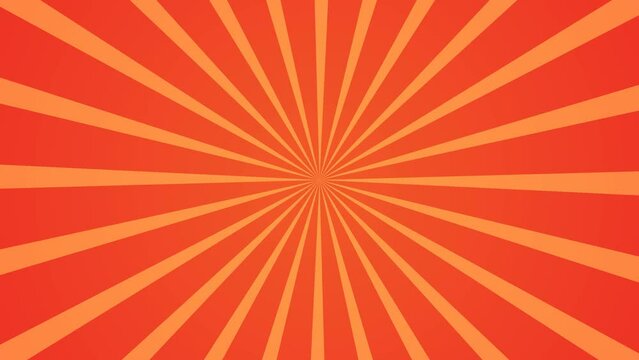 orange sunburst comic background